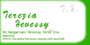 terezia hevessy business card
